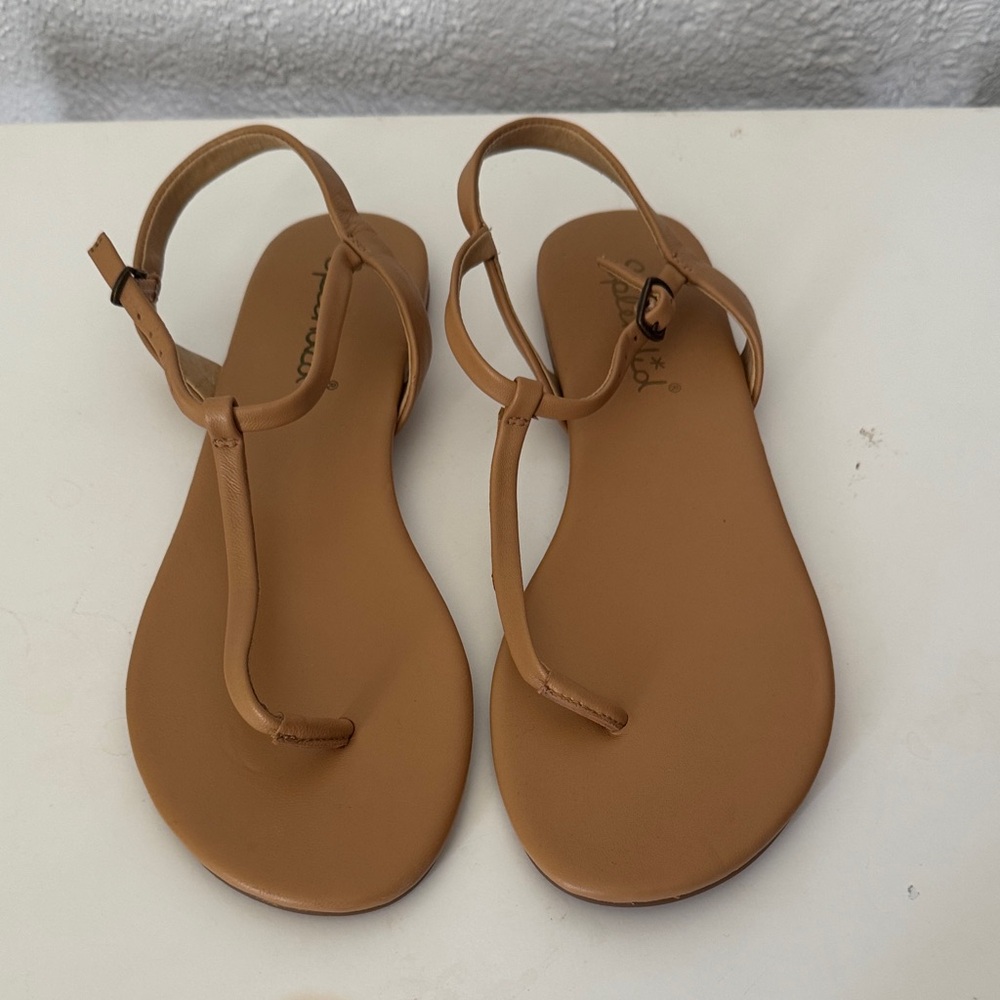 Splendid Tan Leather Sandals